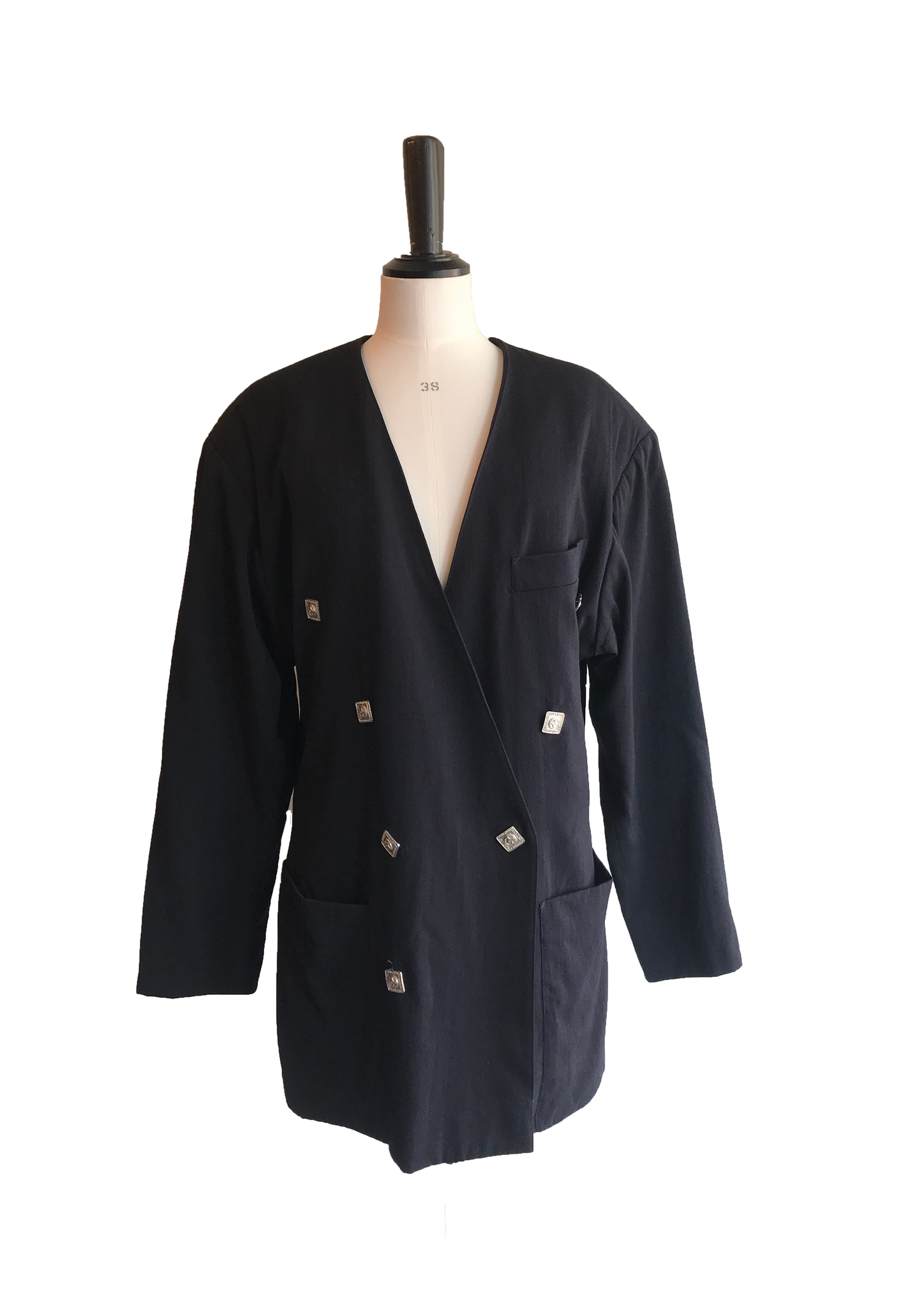 Isabella's Wardrobe Jean Paul Gaultier Vintage 1980's Wool Jacket.