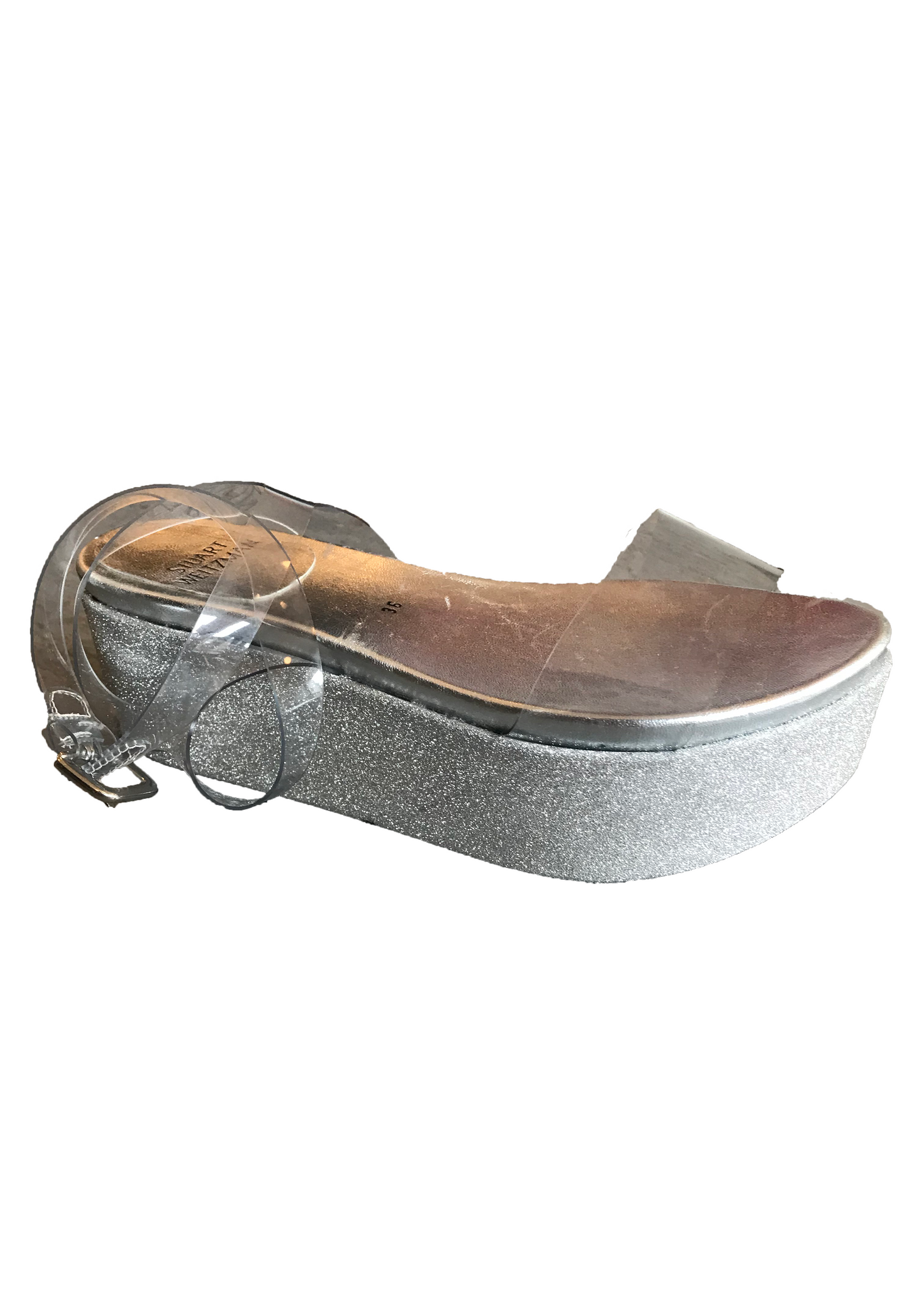 Isabella's Wardrobe Stuart Weitzman Metallic Platforms.