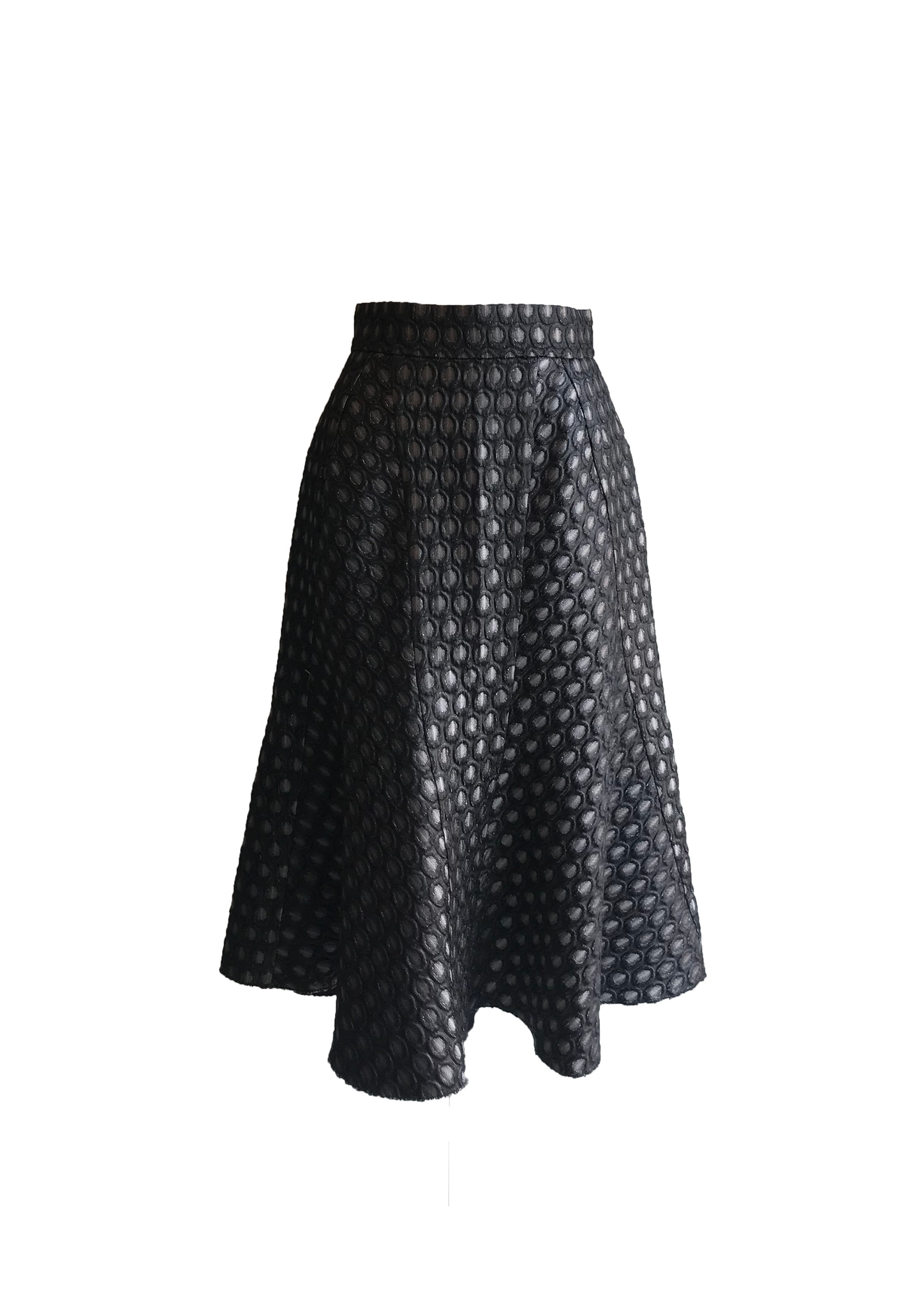 Isabella's Wardrobe Prada Textured Midi Skirt.
