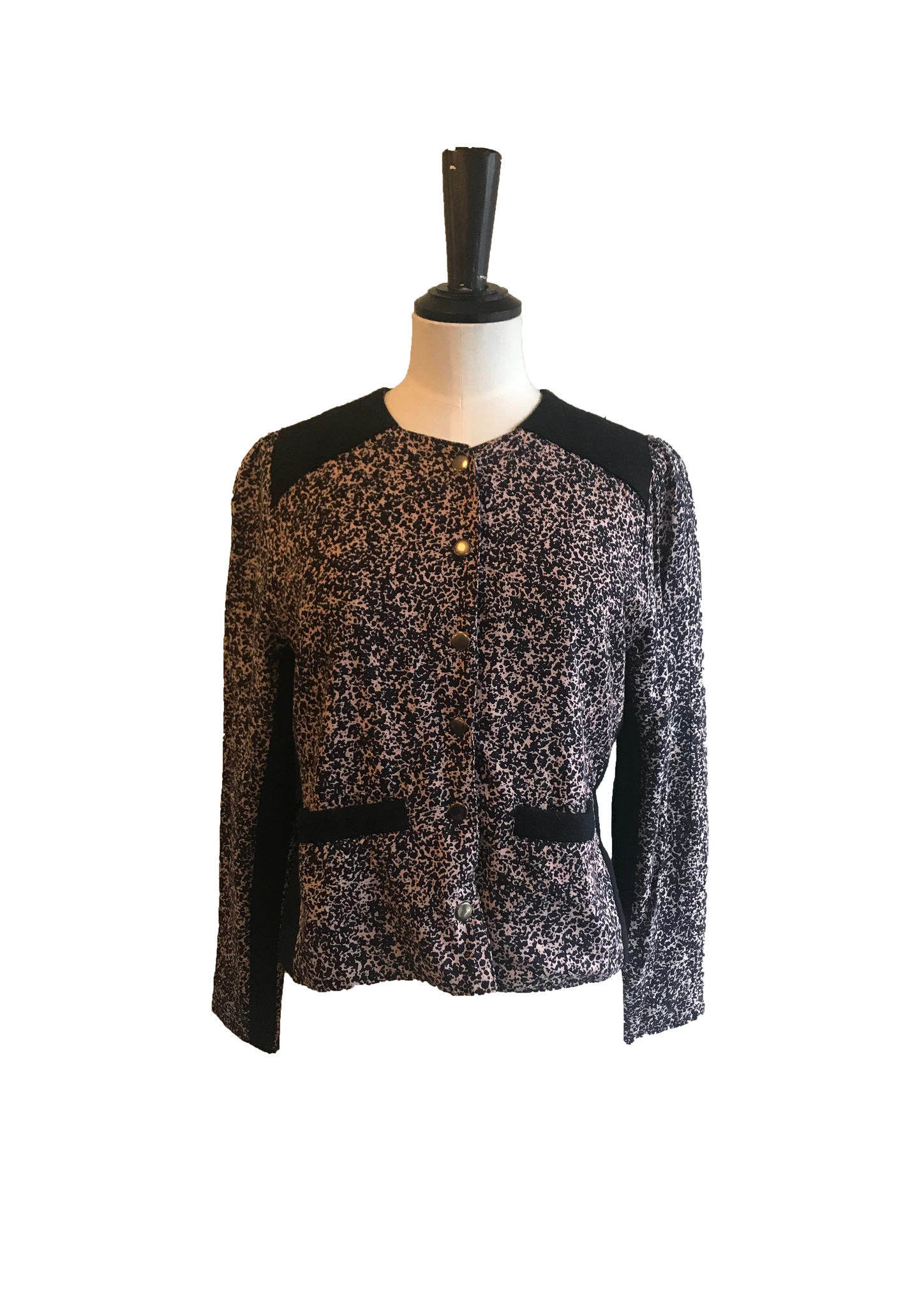 Isabella's Wardrobe Rika Speckled Jacket with Wool Trim.