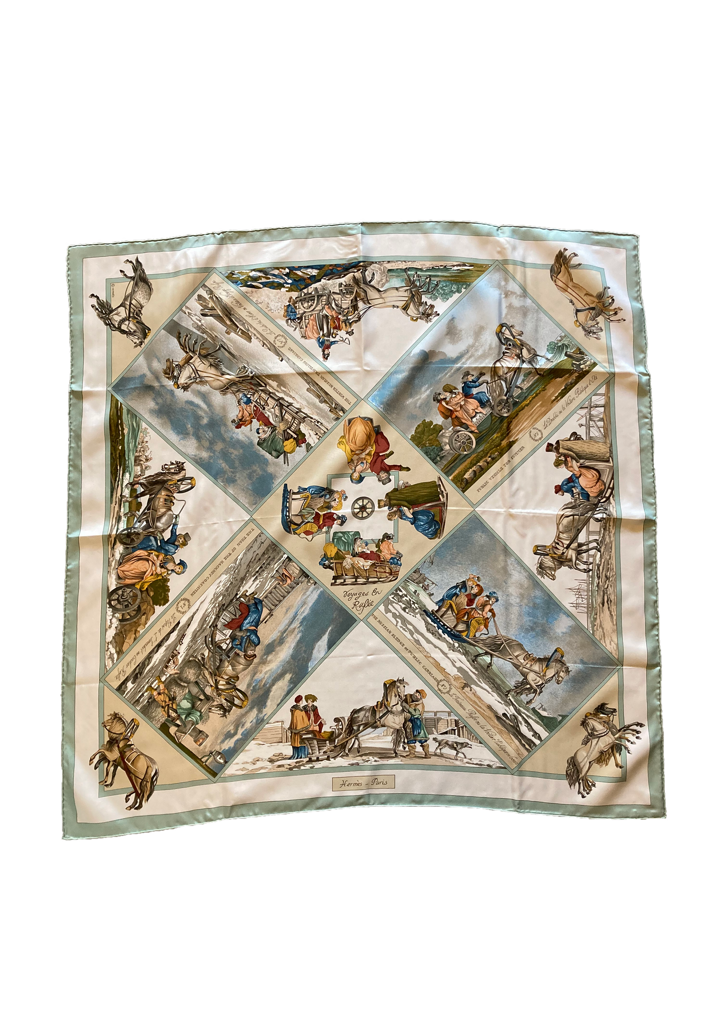 Voyages en Russie Silk Scarf