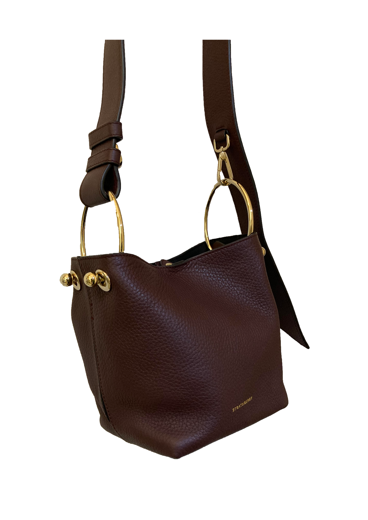 Strathberry Lana Nano Bucket Bag, 名牌, 手袋及銀包- Carousell