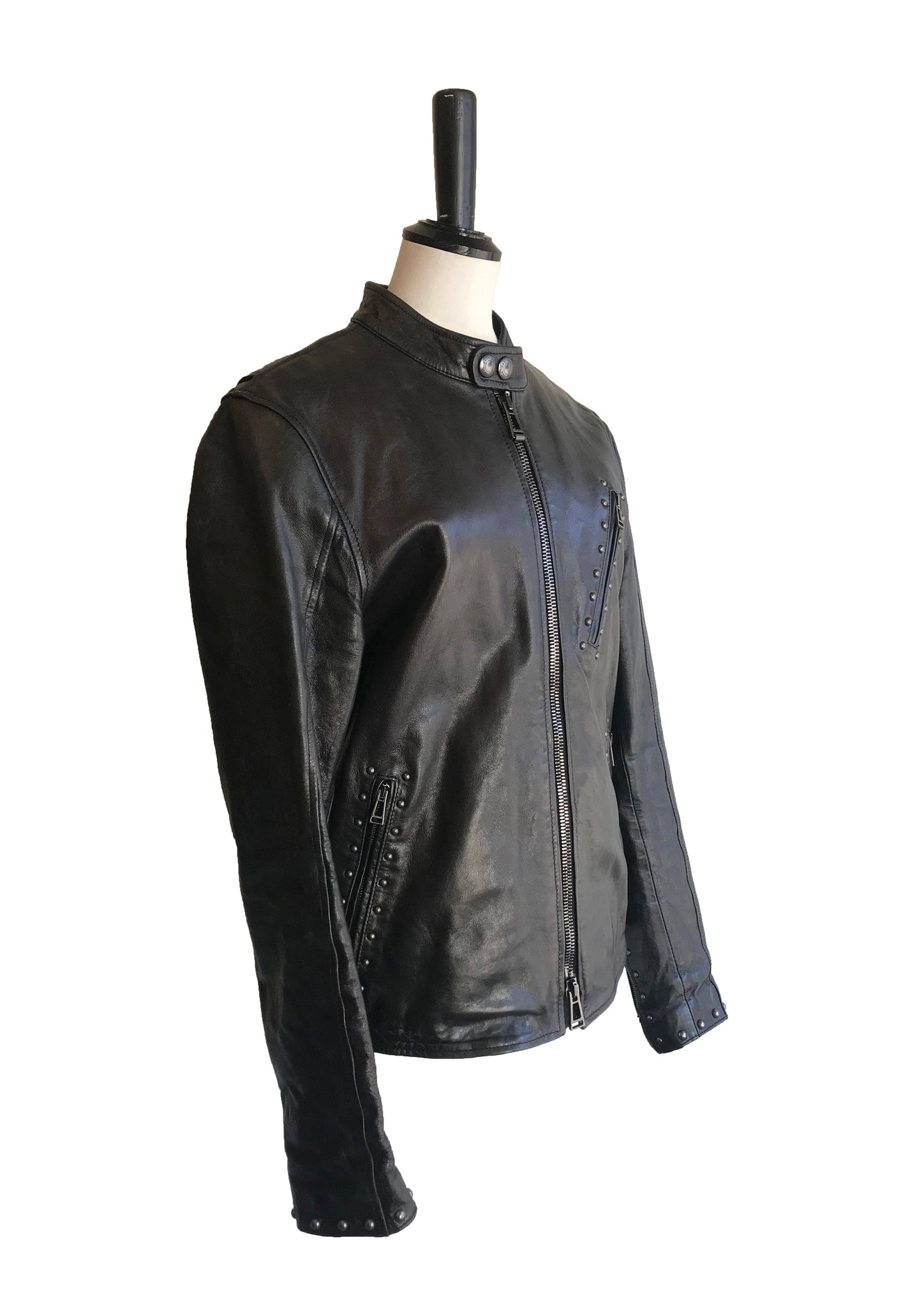 Isabella's Wardrobe Belstaff Gents Studded Leather Jacket.