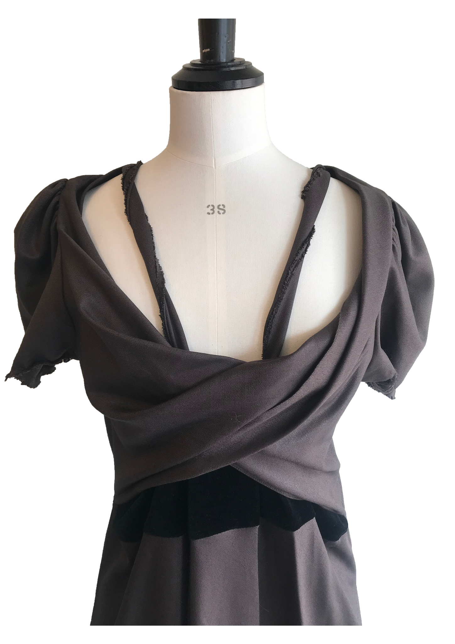 Isabella's Wardrobe David Szeto Velvet Panel Dress.