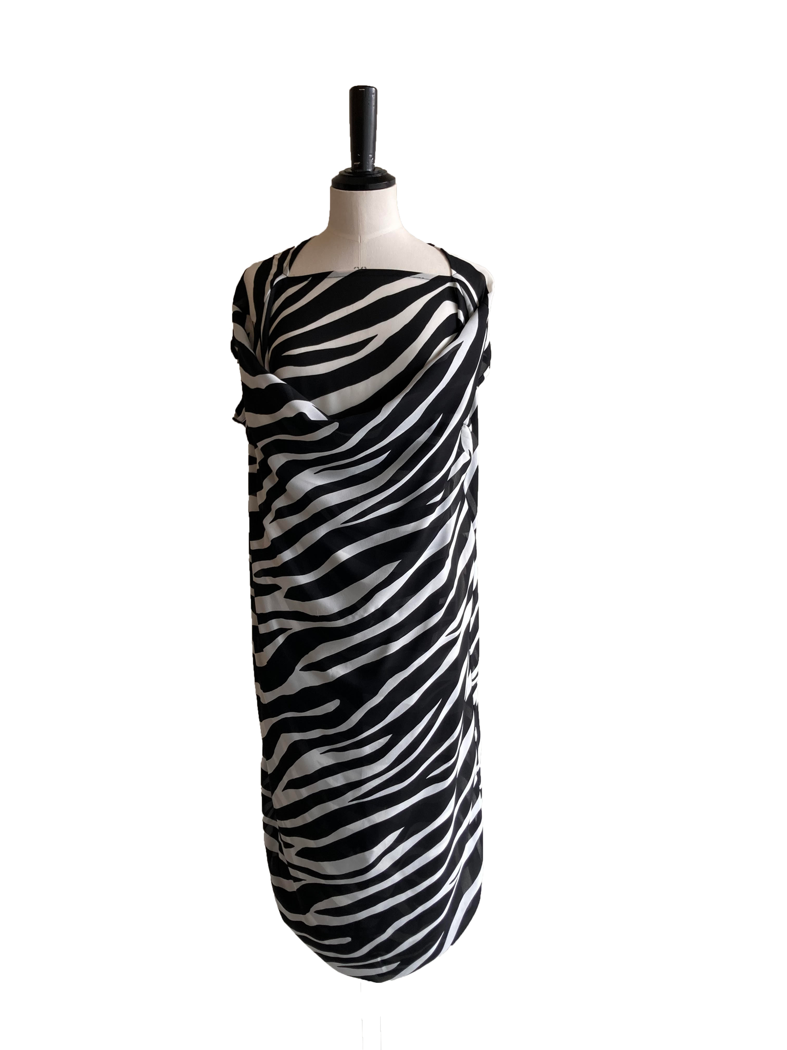 Sheer Tiger Print Midi Dress