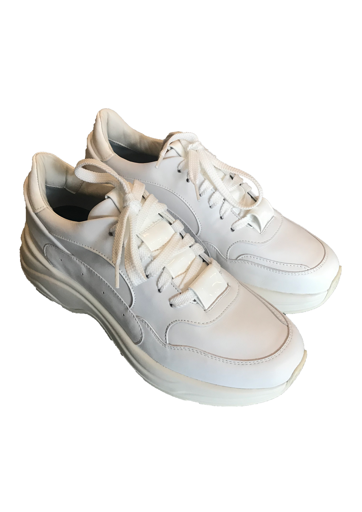 Isabella's Wardrobe Santoni Leather Trainers.