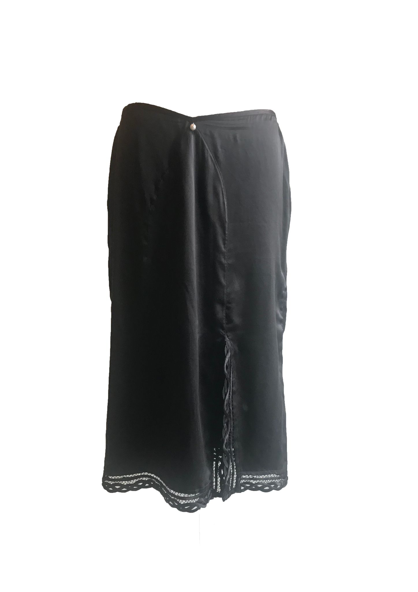 Isabella's Wardrobe Voyage Silk Midi Skirt.
